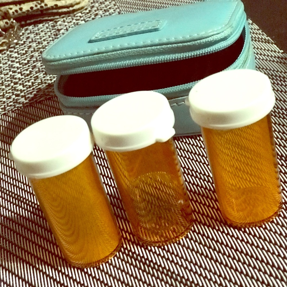 Leather pill box